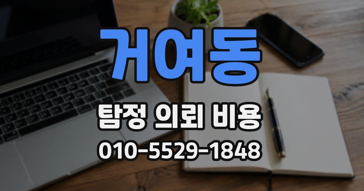 거여동 탐정 의뢰 비용