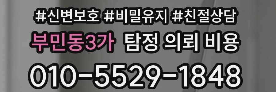 부민동3가 탐정 의뢰 비용