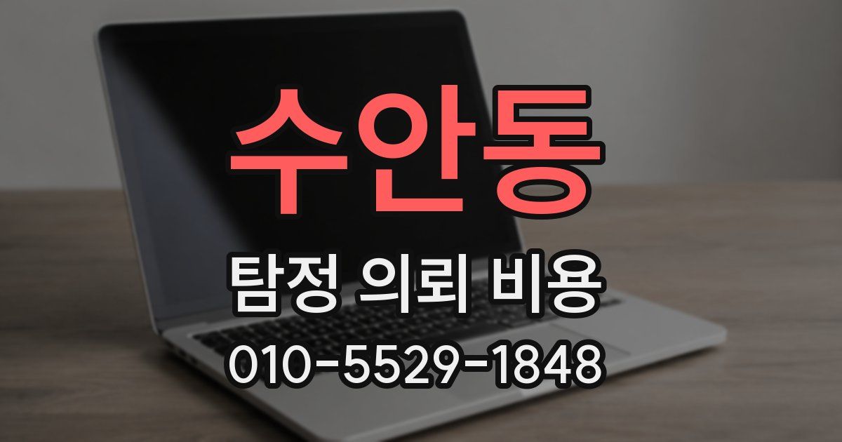 수안동 탐정 의뢰 비용