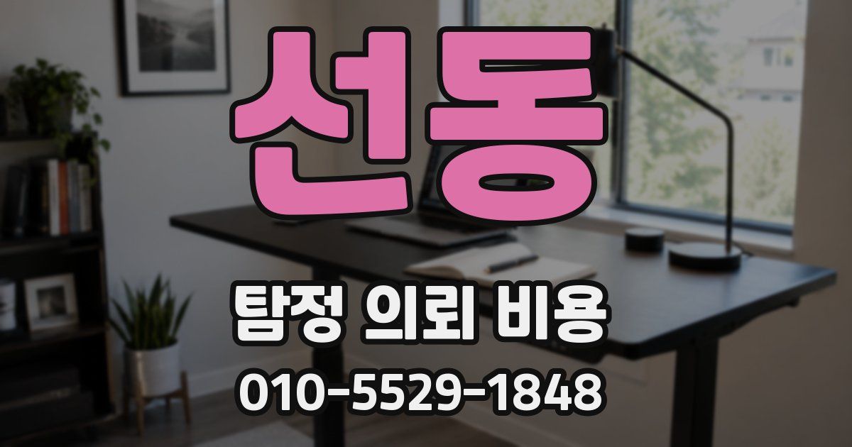 선동 탐정 의뢰 비용