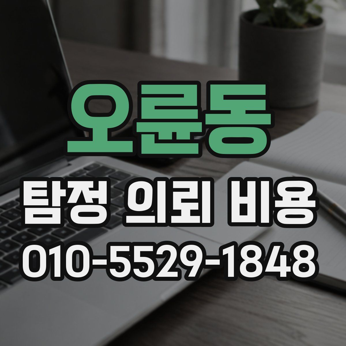 오륜동 탐정 의뢰 비용