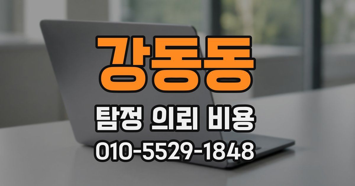 강동동 탐정 의뢰 비용