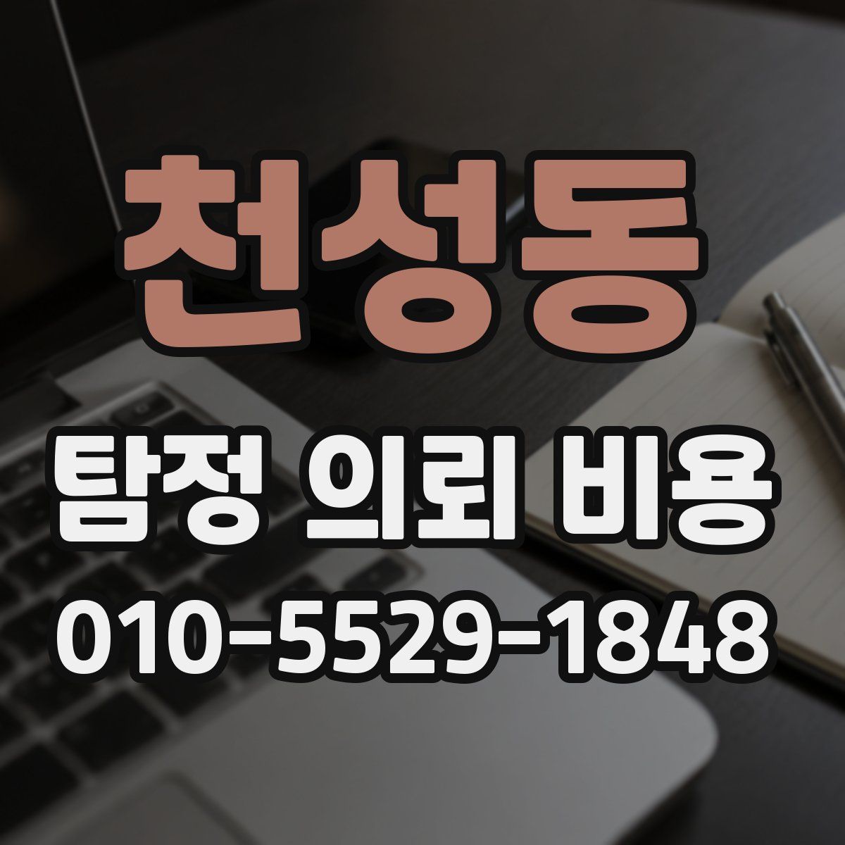 천성동 탐정 의뢰 비용