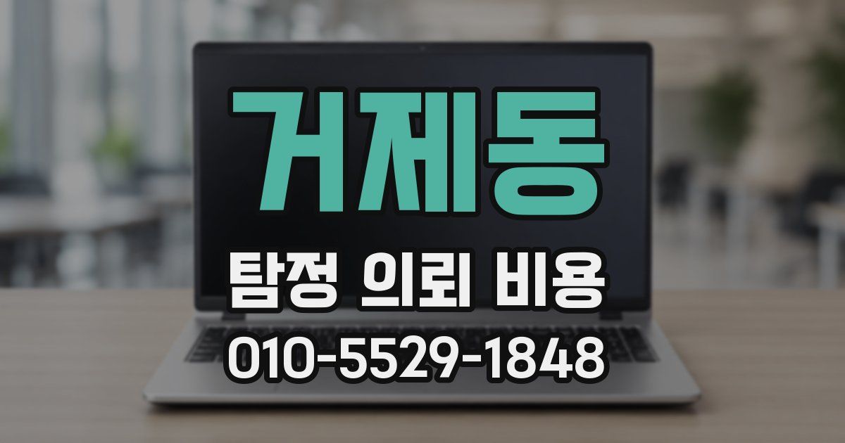거제동 탐정 의뢰 비용