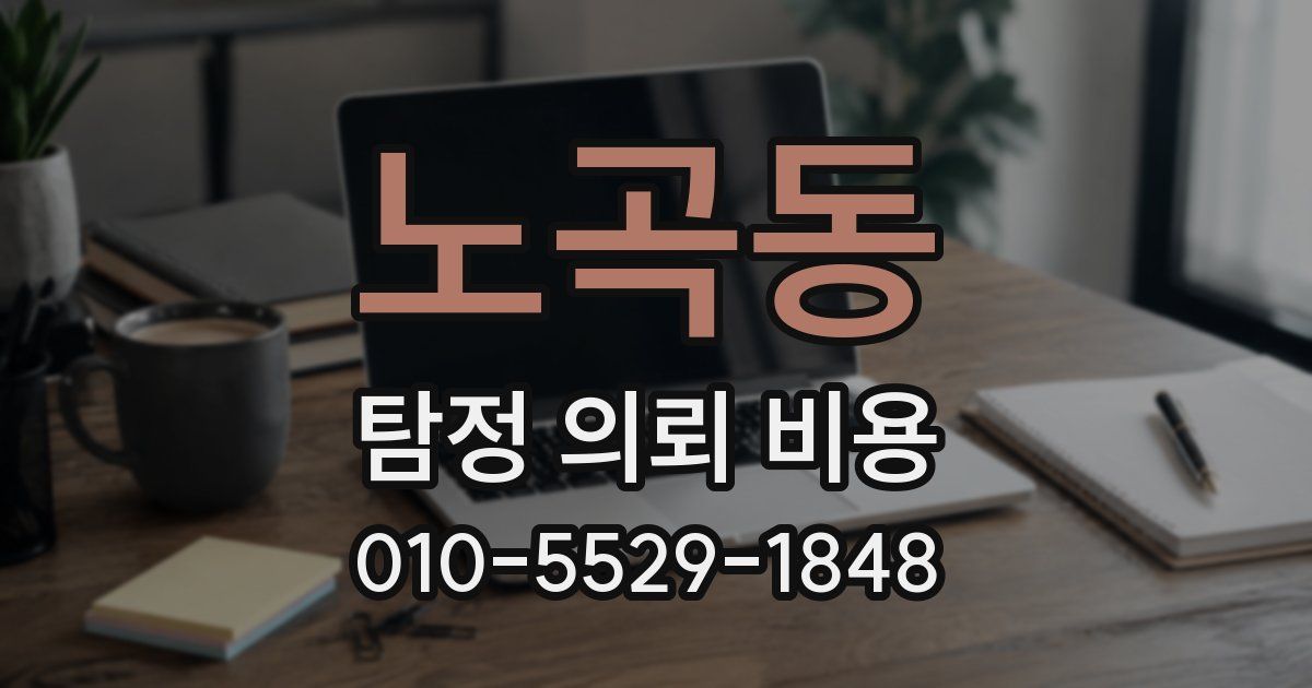 노곡동 탐정 의뢰 비용