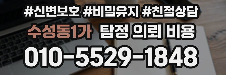 수성동1가 탐정 의뢰 비용