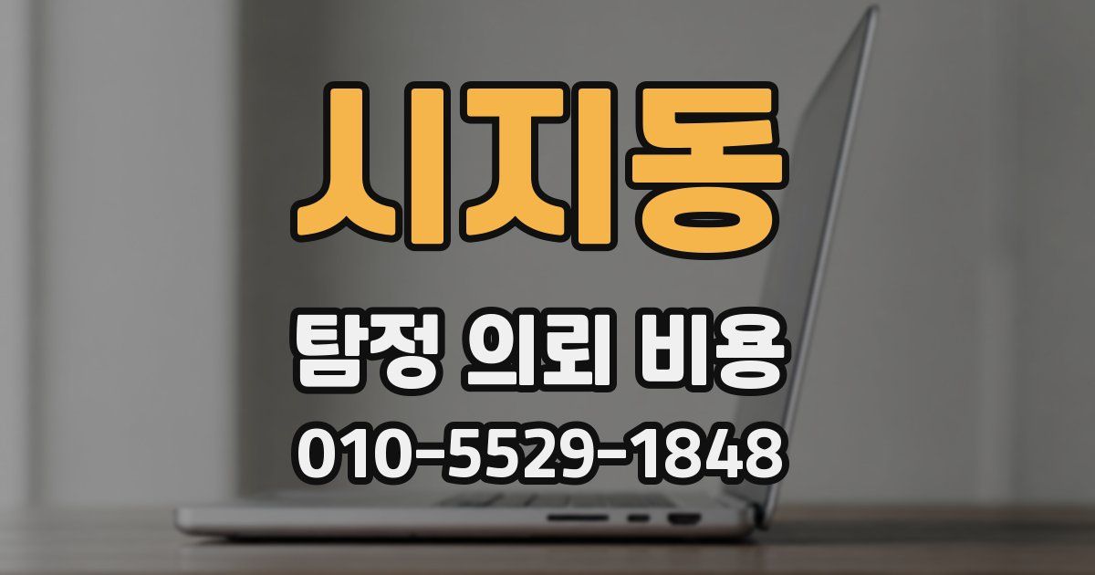 시지동 탐정 의뢰 비용