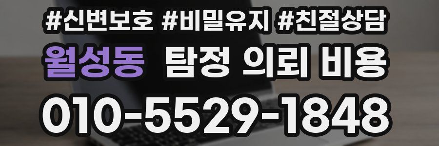 월성동 탐정 의뢰 비용