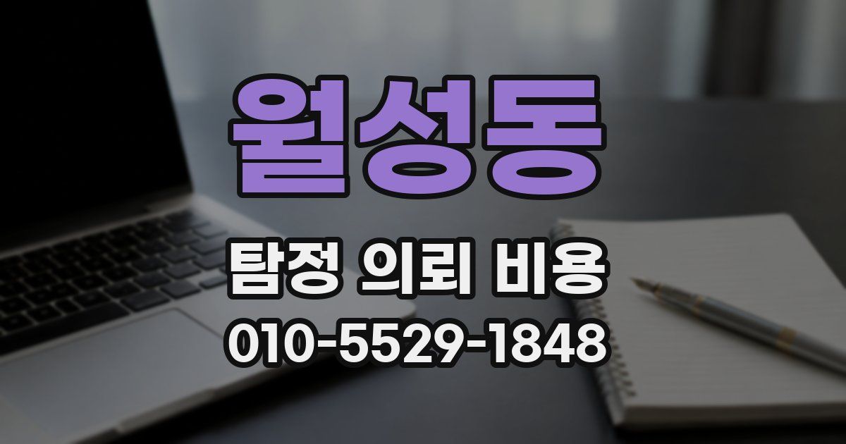 월성동 탐정 의뢰 비용