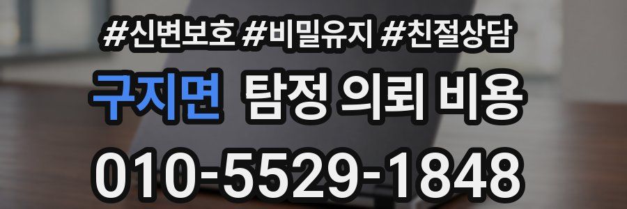 구지면 탐정 의뢰 비용
