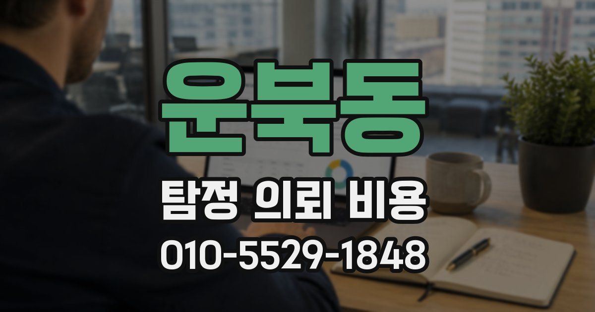 운북동 탐정 의뢰 비용