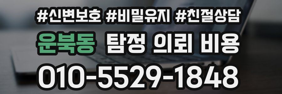 운북동 탐정 의뢰 비용