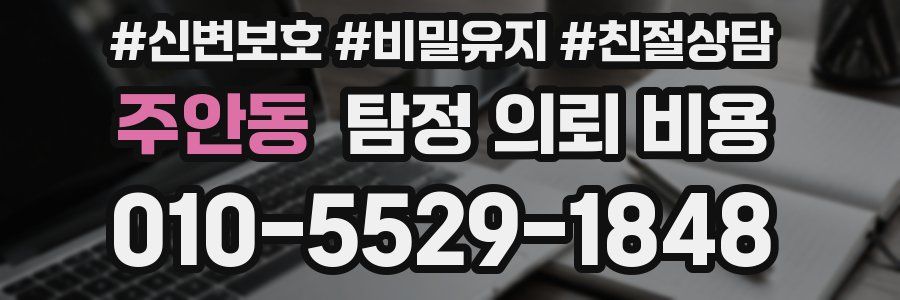 주안동 탐정 의뢰 비용