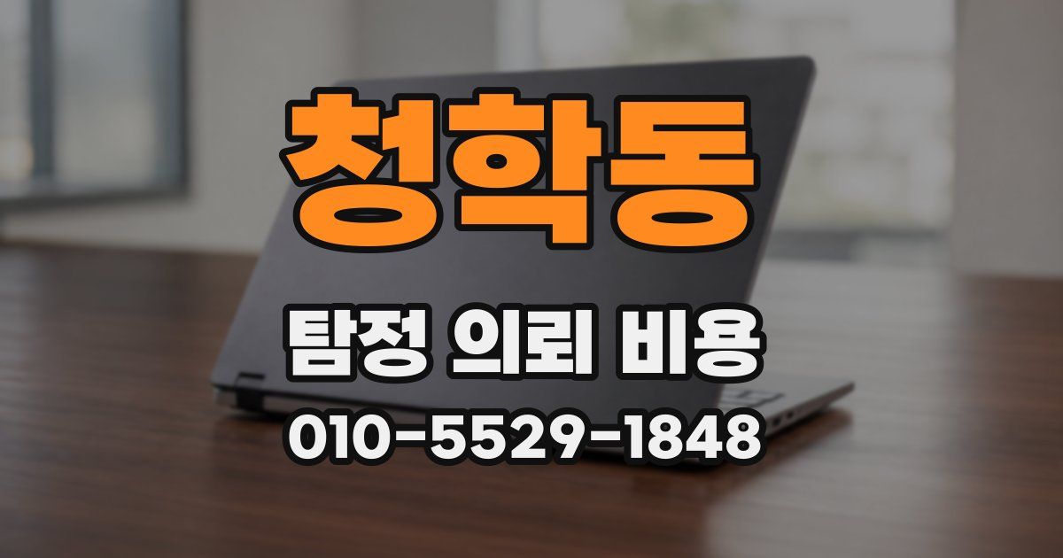 청학동 탐정 의뢰 비용