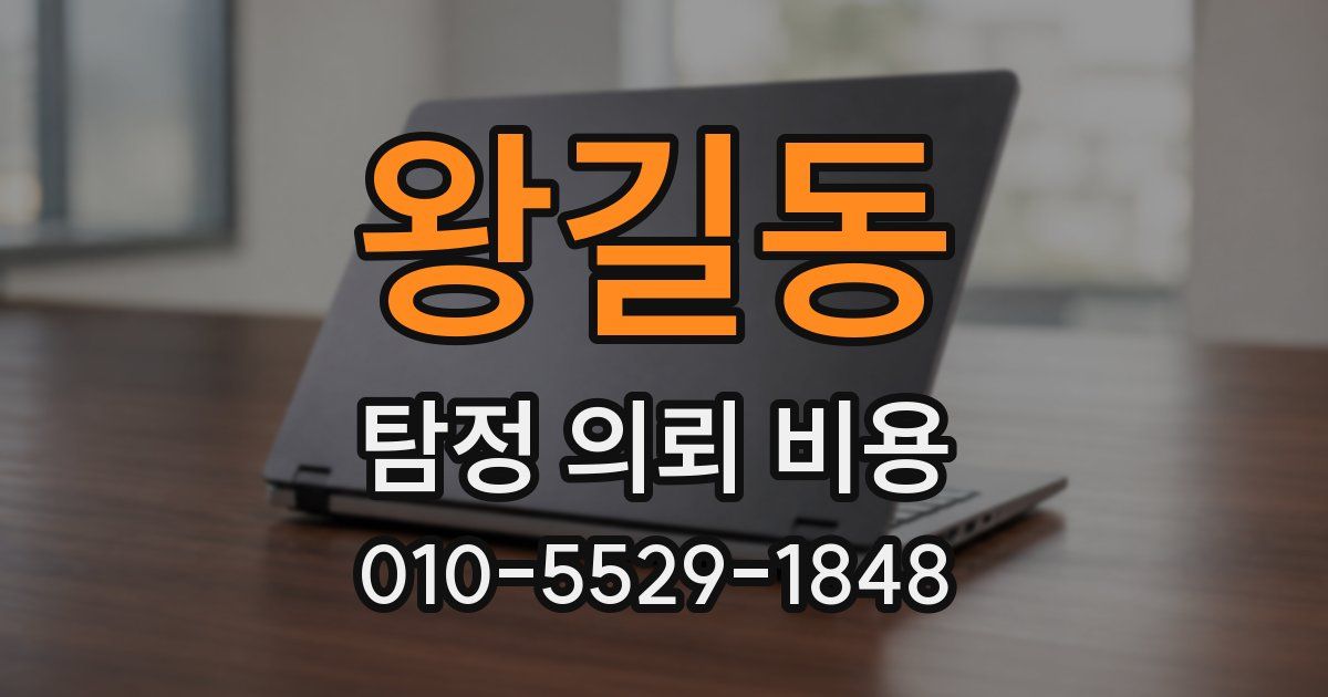 왕길동 탐정 의뢰 비용