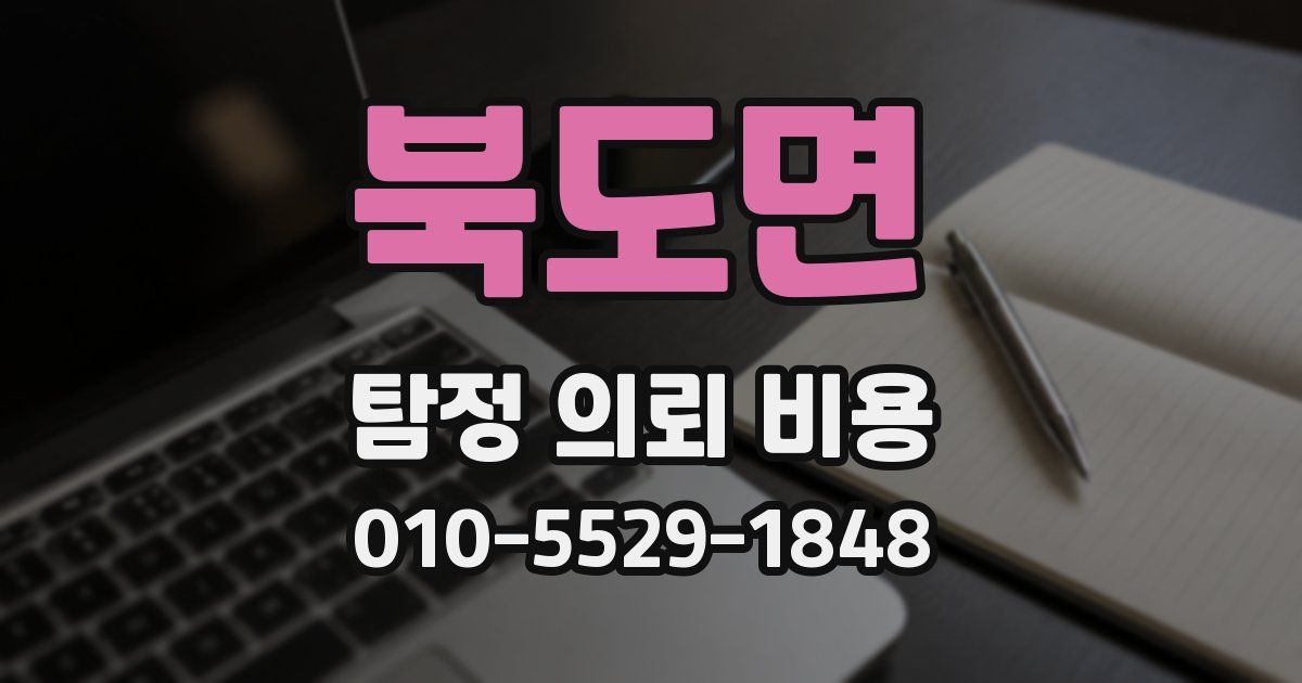 북도면 탐정 의뢰 비용