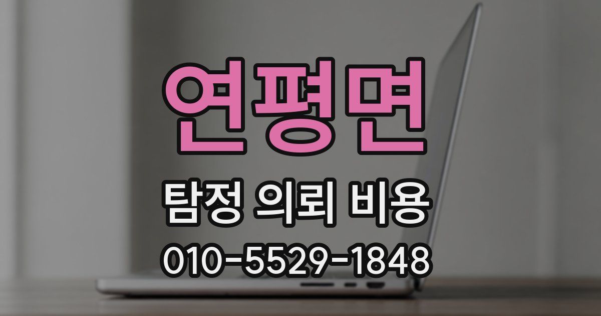 연평면 탐정 의뢰 비용
