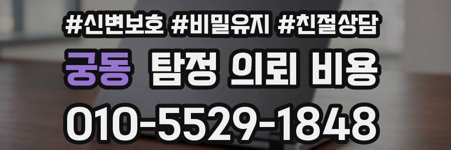 궁동 탐정 의뢰 비용