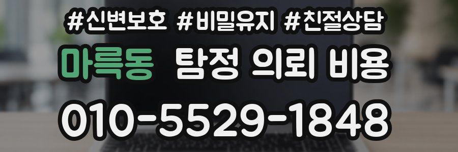 마륵동 탐정 의뢰 비용