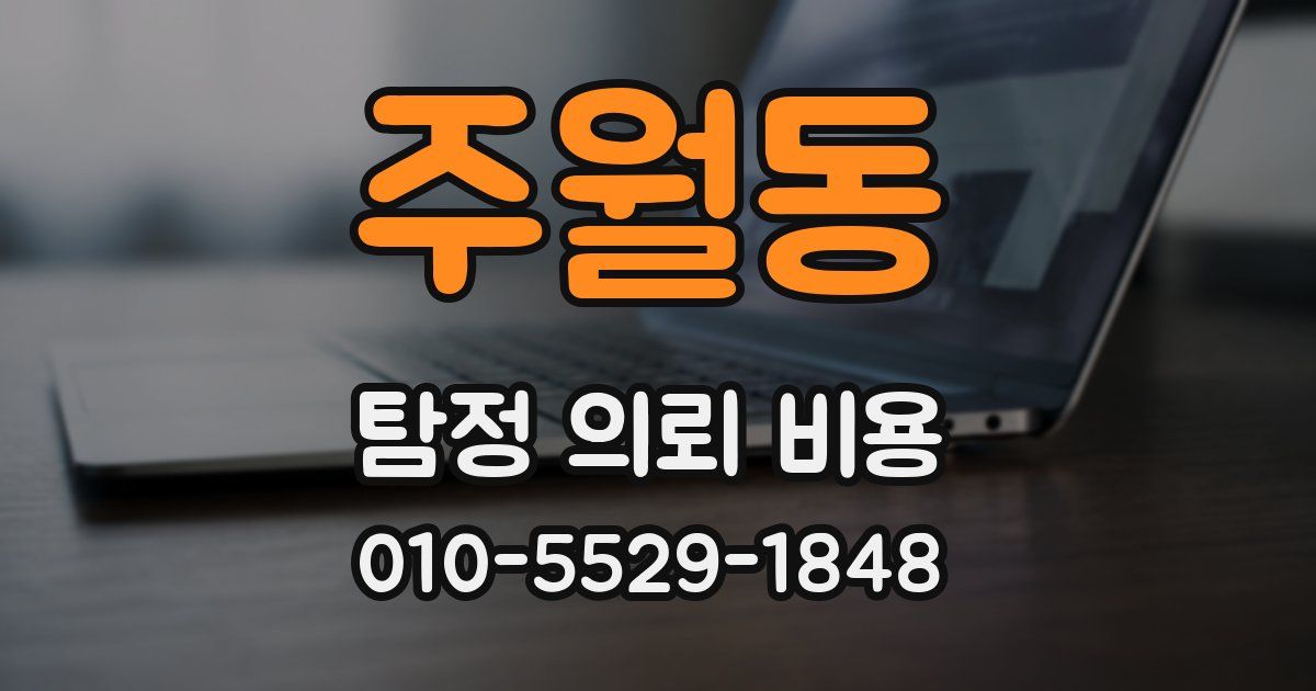 주월동 탐정 의뢰 비용
