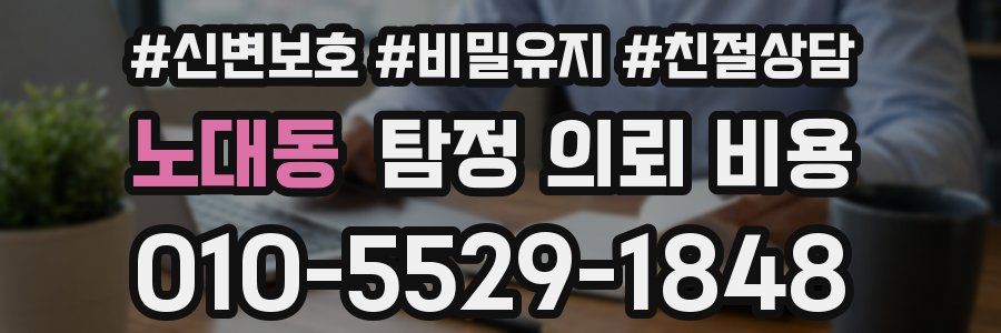 노대동 탐정 의뢰 비용