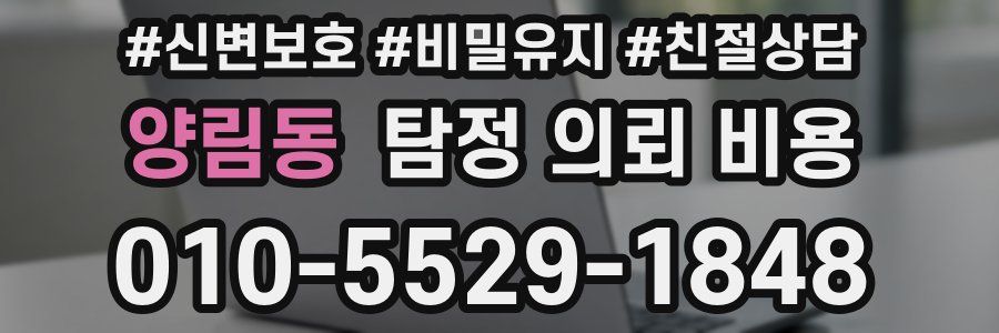 양림동 탐정 의뢰 비용
