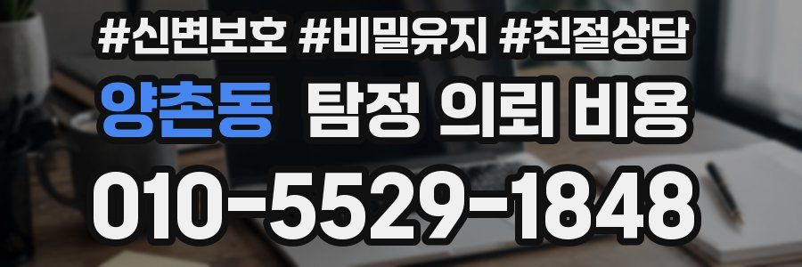 양촌동 탐정 의뢰 비용