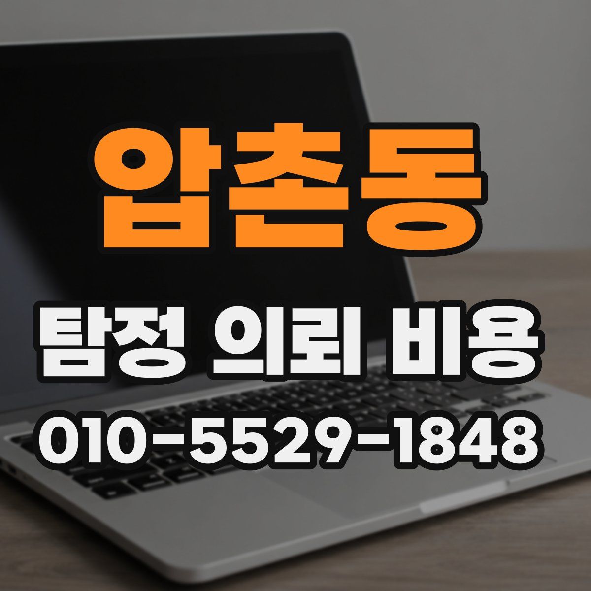 압촌동 탐정 의뢰 비용