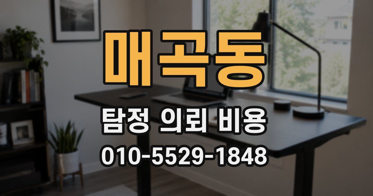 매곡동 탐정 의뢰 비용
