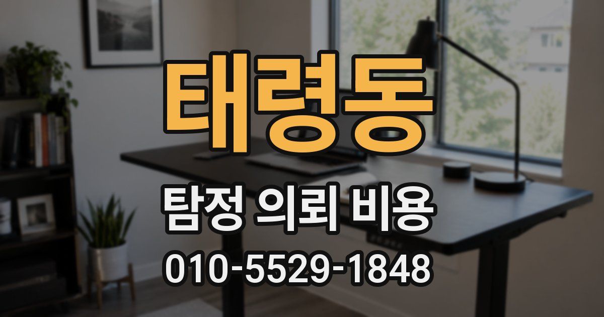 태령동 탐정 의뢰 비용