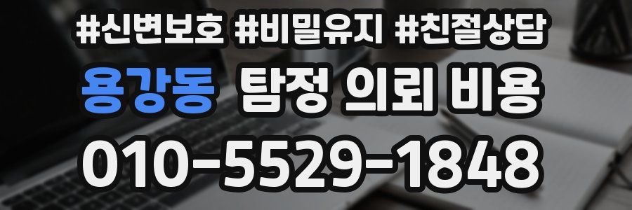 용강동 탐정 의뢰 비용