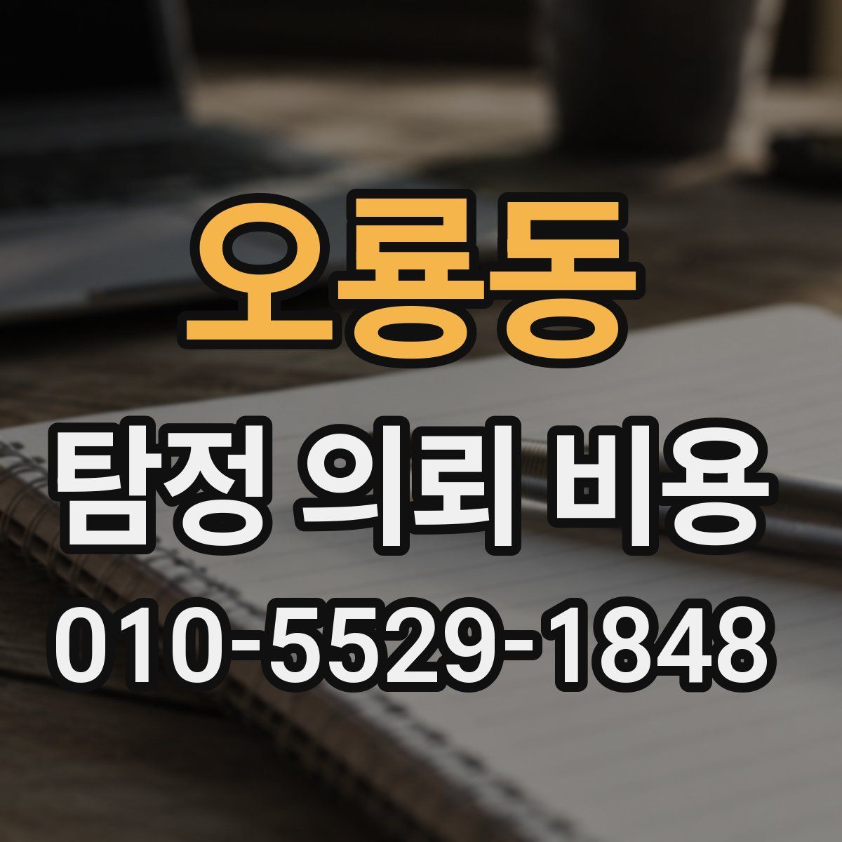 오룡동 탐정 의뢰 비용