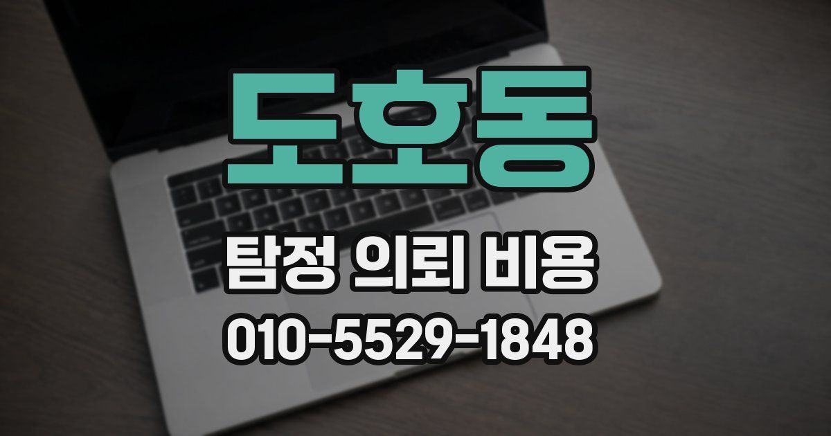 도호동 탐정 의뢰 비용