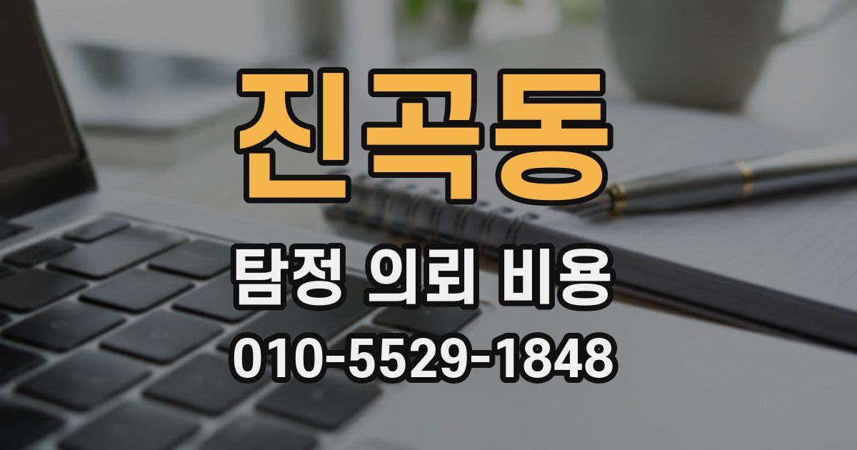 진곡동 탐정 의뢰 비용