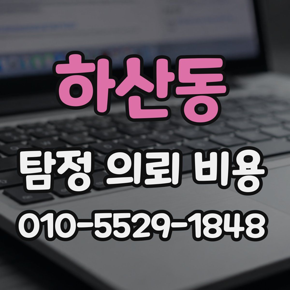 하산동 탐정 의뢰 비용