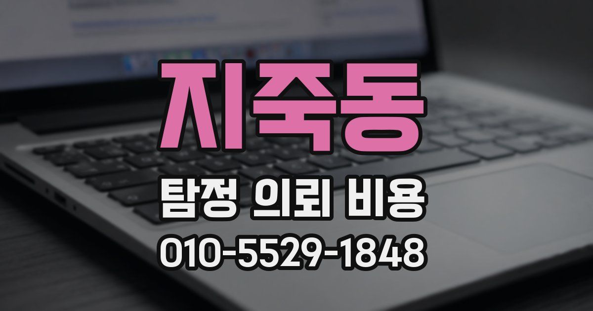 지죽동 탐정 의뢰 비용
