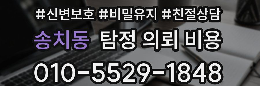 송치동 탐정 의뢰 비용