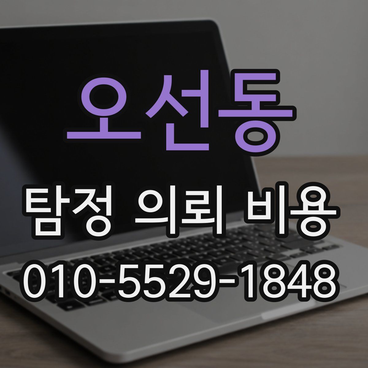 오선동 탐정 의뢰 비용