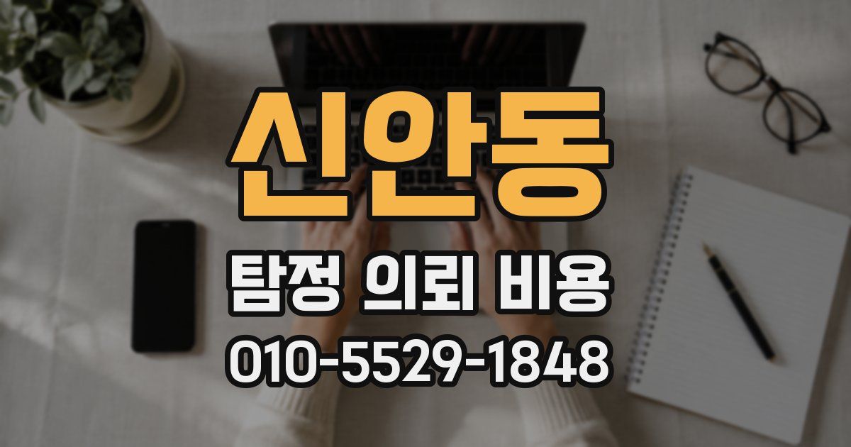 신안동 탐정 의뢰 비용