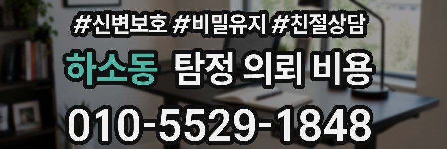 하소동 탐정 의뢰 비용