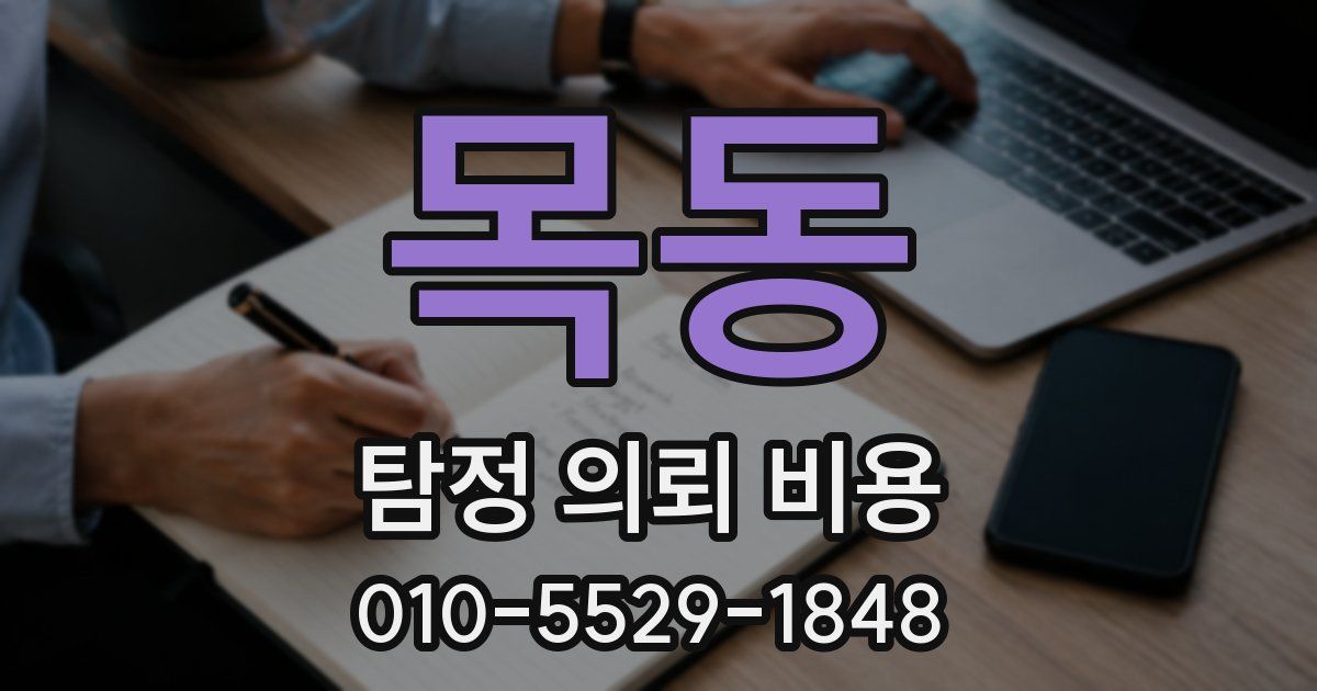 목동 탐정 의뢰 비용