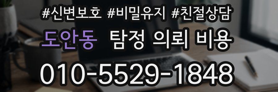 도안동 탐정 의뢰 비용