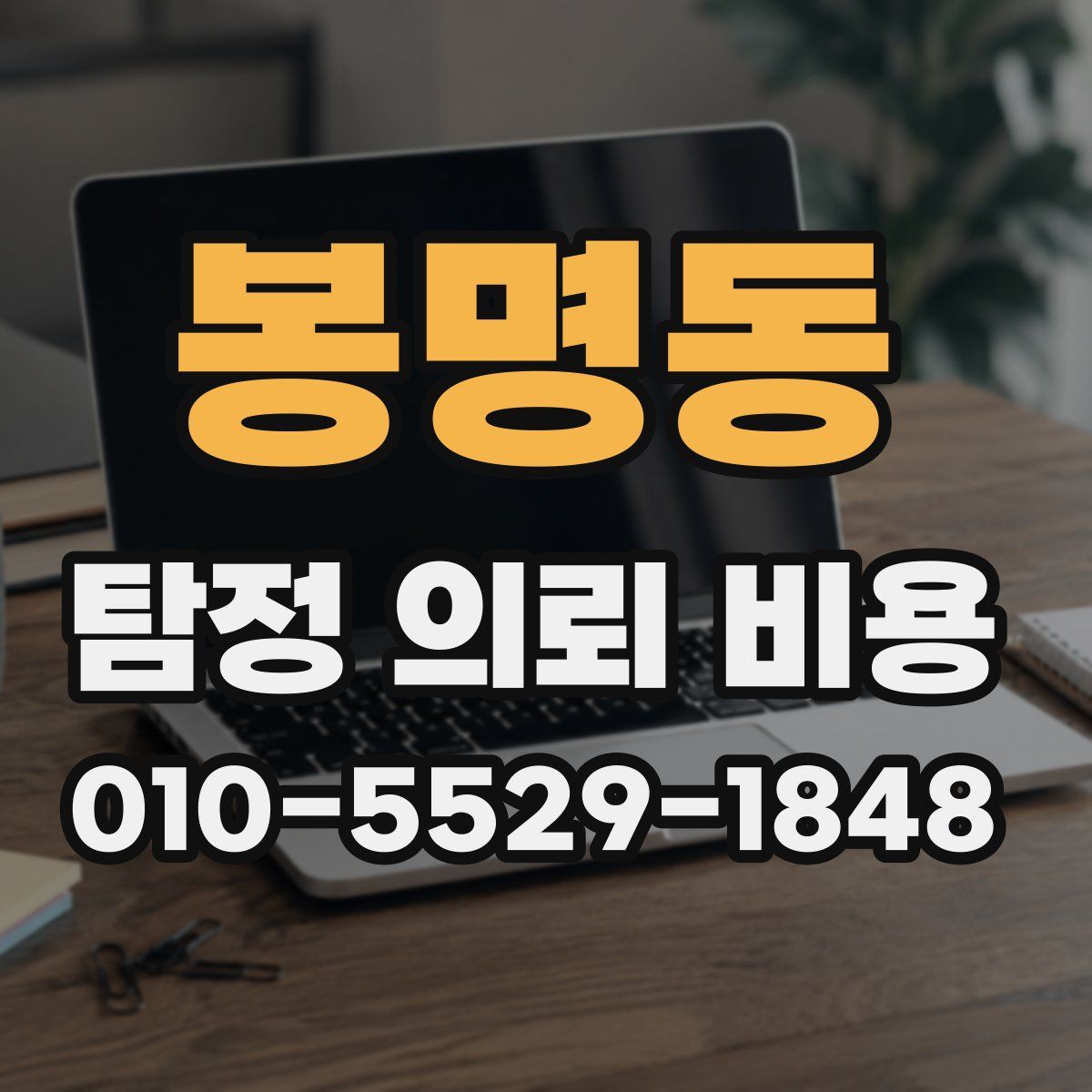 봉명동 탐정 의뢰 비용