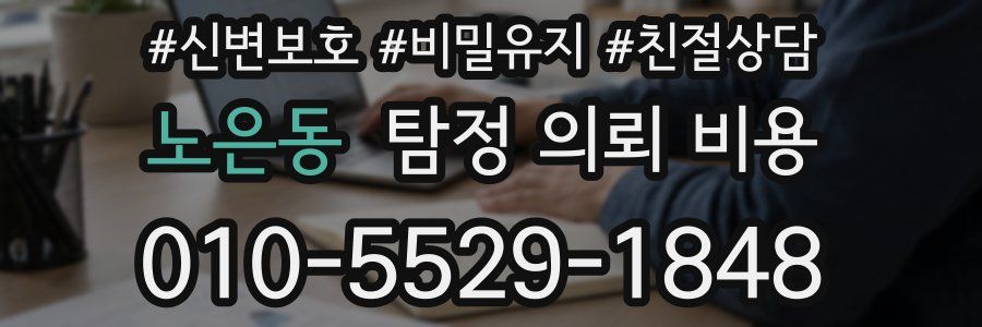 노은동 탐정 의뢰 비용