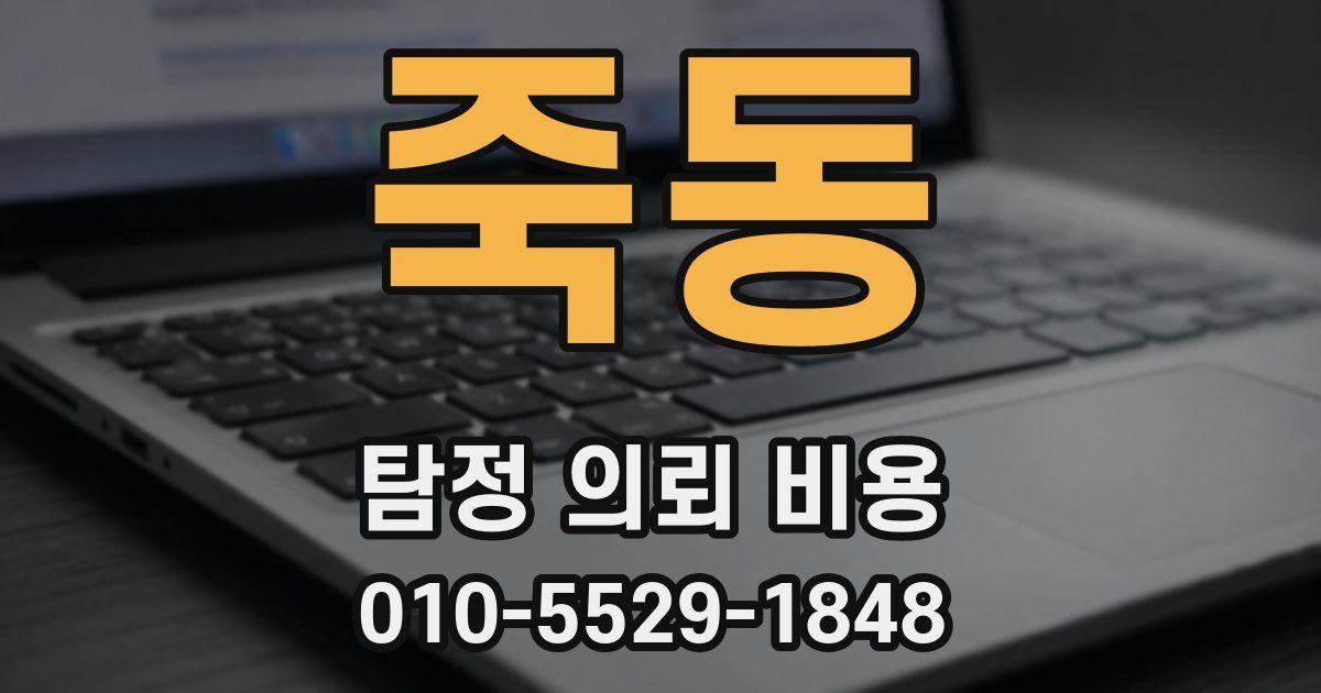 죽동 탐정 의뢰 비용