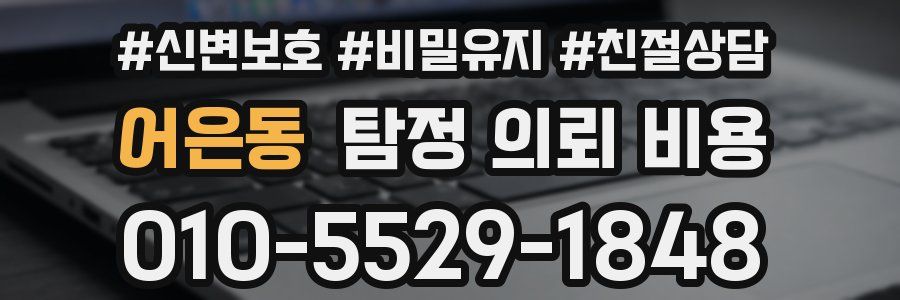 어은동 탐정 의뢰 비용