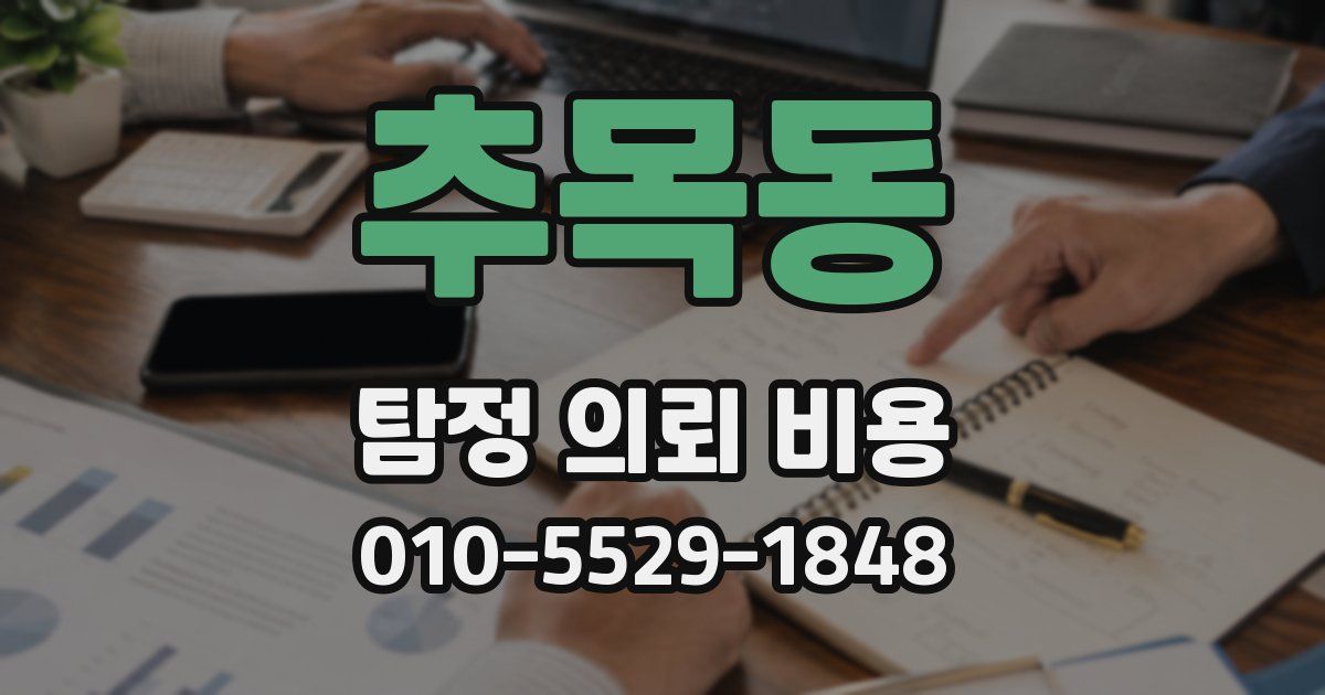 추목동 탐정 의뢰 비용