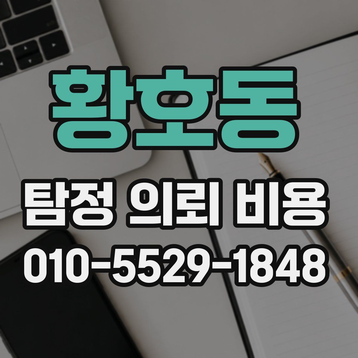 황호동 탐정 의뢰 비용