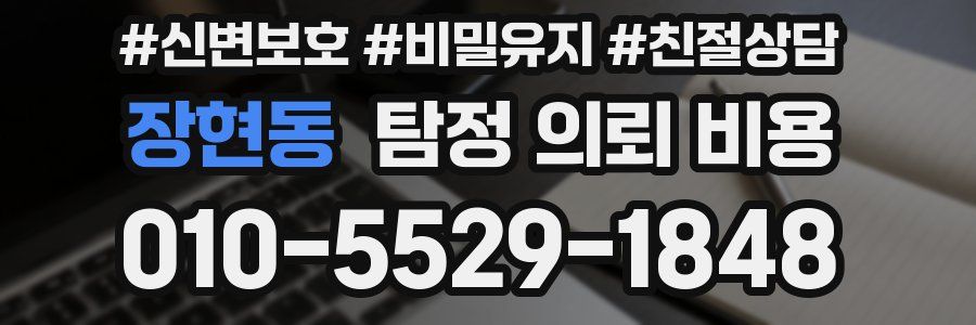 장현동 탐정 의뢰 비용