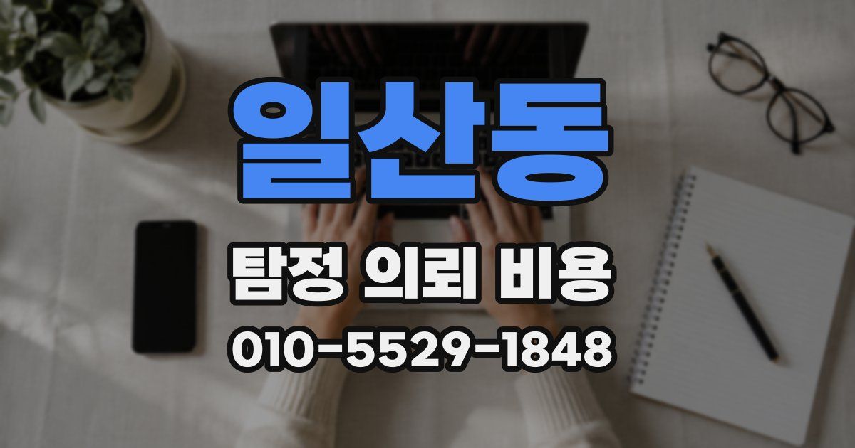 일산동 탐정 의뢰 비용